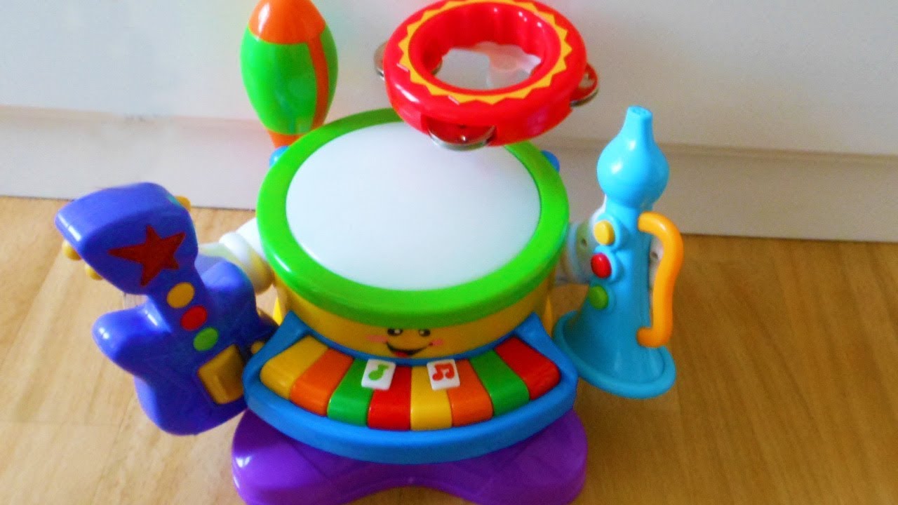 Kiddieland Toys 6in1 musical Band toy. Instrument set with drum,piano