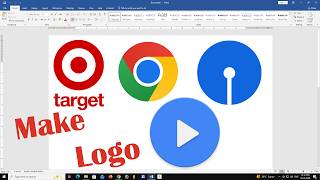 Logo Design Tutorial MS Word | Google Chrome, Target &amp; More / Create a professional logo || MS Word