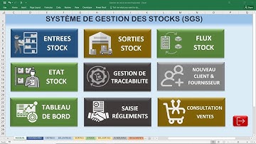 Application Excel VBA de gestion des stocks et suivi de réglements et de ventes