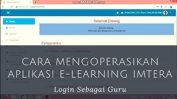 Tutorial Aplikasi E-Learning Imtera - Login sebagai Guru