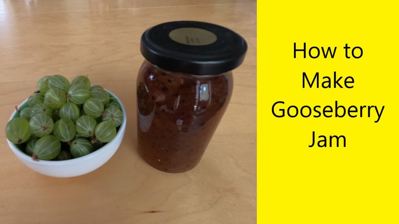 How to Make Gooseberry Jam - UK Allotment (Zone 8)
