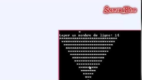 Triangle des Etoiles 6 en Langage C SamirBen