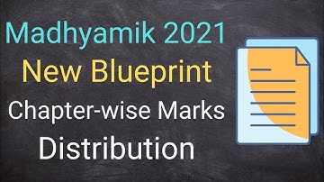 Madhyamik 2021 Blueprint | Madhyamik chapter-wise marks distribution |