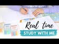 Real Time Study with Me for Exams (No Music)