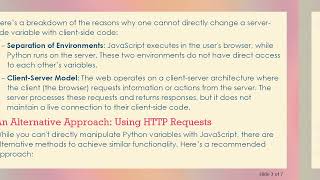 Can You Use JavaScript to Change an Existing Python Variable?