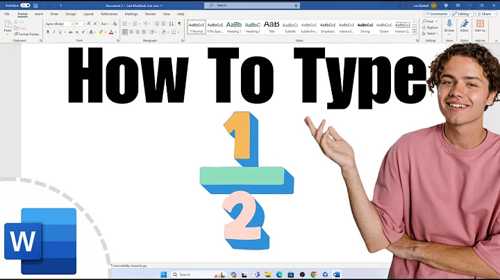 How To Type Fraction In Ms Word (Microsoft)