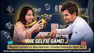 THE SELFIE GAME! 🤳🇳🇴🇰🇿 | Magnus Carlsen vs Alua Nurman | Grenke Freestyle Chess Open 2026 Round 2