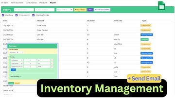 Google sheets | Inventory Management Web Application #appsscript