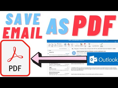 فيديو: كيفية حفظ البريد الإلكتروني من Outlook