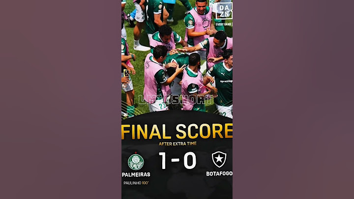 FULL-TIME (AET): Palmeiras 1 - 0 Botafogo 🇧🇷💪 #palmeiras #botafogo #football #fyp #trending #viral