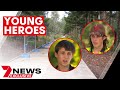 Young heroes scare off woman&#39;s attacker in Springfield | 7NEWS