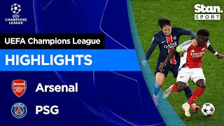 Thumbnail for Arsenal v Paris Saint Germain Highlights | 2024/25 | UEFA Champions League