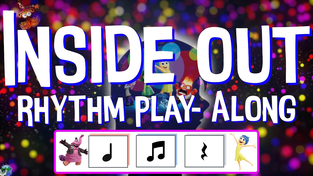Inside Out Rhythm Play Along | Quarter/Eight Note & Rest | Elementary Music Activity