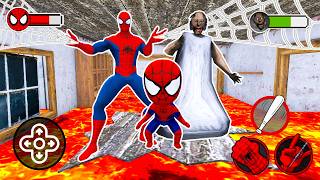 Playing as Granny vs Spider-man vs *floor is lava* in Granny House - Gameplay Animation (P.11) Playing as Granny vs Spider-man vs *floor is lava* in Granny House - Gameplay Animation (P.11)