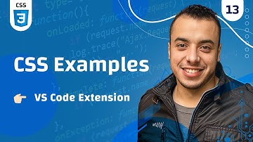 #13 CSS Examples |  html css extension visual studio code   افضل