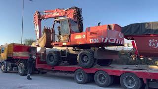 ATLAS 1704 φόρτωση #loading #exavator #mobile #bagger #transport #machinery #operator #atlas #cat