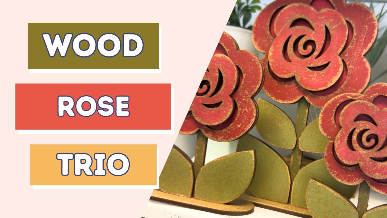 Wood Rose Decor DIY | Rustic Floral Craft Tutorial - YouTube