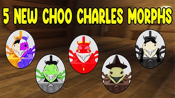 UPDATE - How to Find ALL 5 NEW CHOO CHARLES MORPHS in Find The Choo Charles Morphs
