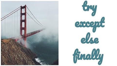 Python Control Flow - try except clause (part 3)