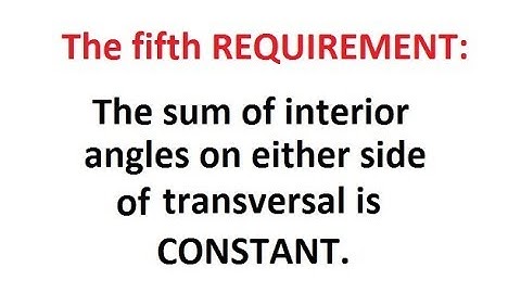 There are no axioms or postulates. The fifth requirement: The constant sum.
