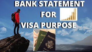 Bank Statement for Tourist Visa How to Manage || 6 Month Bank Statement ||