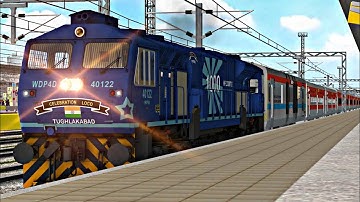 ASHRAM EXPRESS JOURNEY Part-I MSTS OPEN RAILS INDIAN RAILWAYS TRAIN SIMULATOR