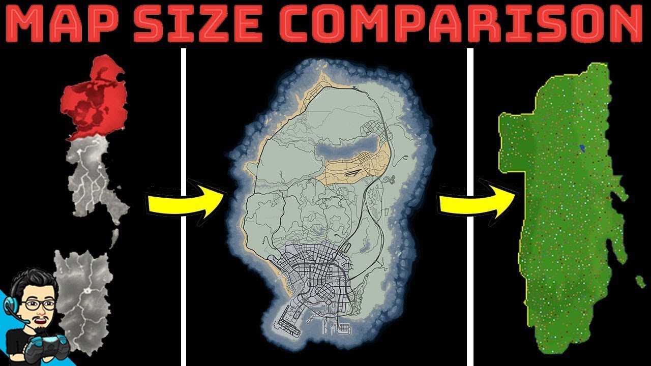 Map Size Comparison Largest Open World Games Updated Youtube