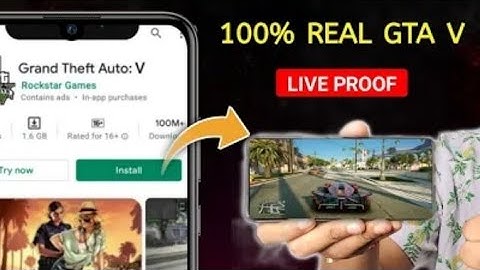 GTA 5 on Mobile in India || How To Play GTA V on Any Smartphone Device Cloud Gaming Server Tutorial