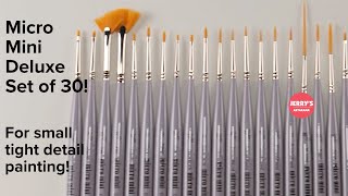 What is a great detail brush set? The Creative Mark Micro Mini Detail Brush Set of 30!