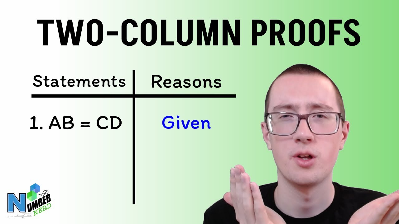 How to Write Two-Column Proofs! [Geometry] - YouTube