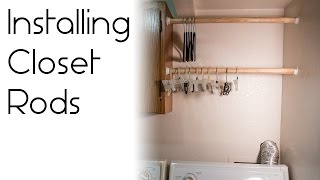 I install a couple of closet rods in this diy. We