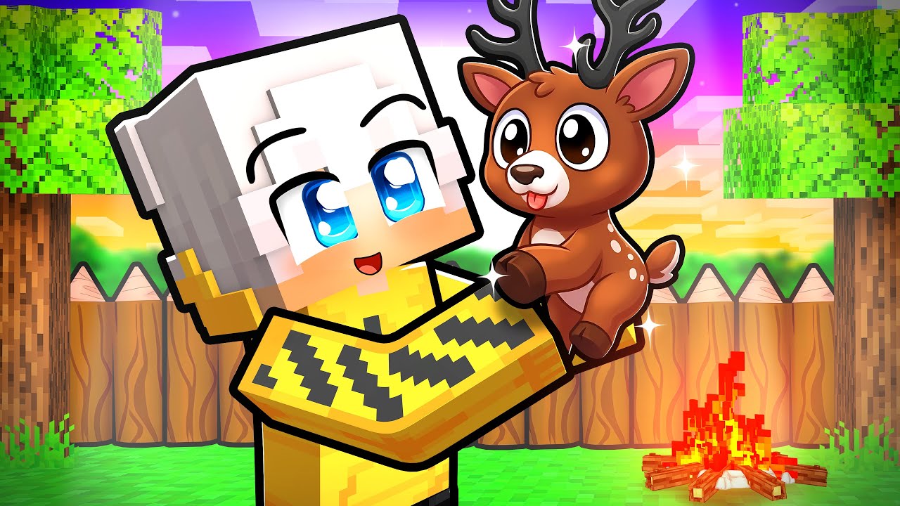 ADOTTO il CERVO delle 99 NOTTI in Minecraft!