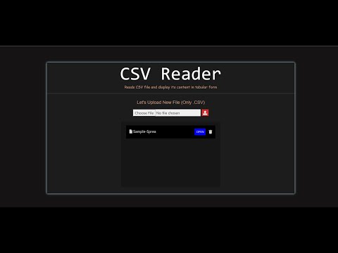 Csv upload || Csv reader using node js and ejs