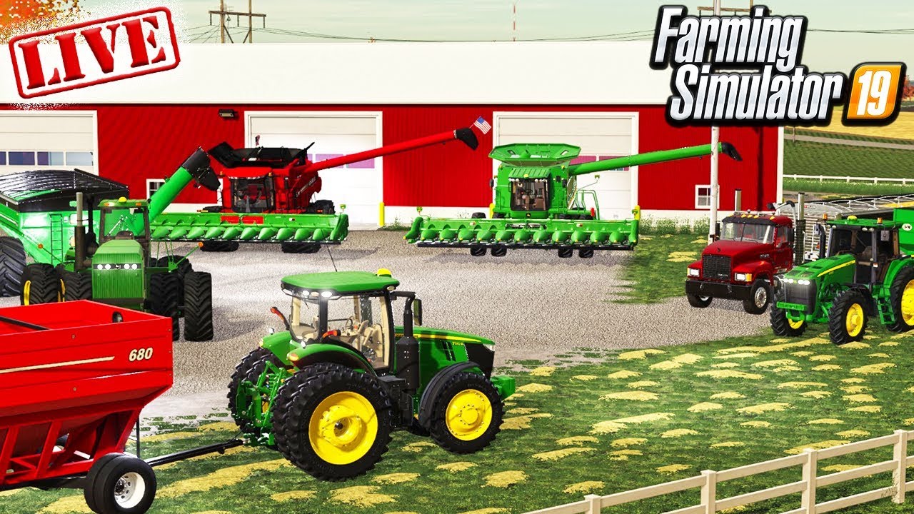 HELPING GRANT FINISH CORN HARVEST (MULTIPLAYER ROLE-PLAY) | FARMING SIMULATOR 19 LIVE STREAM