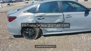 2HGFE4F83TH301217 | 2026 Honda Civic Hybrid Sport/Sport Touring 497 mi NY Grey Salvage Civic Hybrid