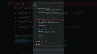 Happy Independence Day Armenia 🇦🇲 | Python Turtle Drawing of Mount Ararat & Flag #coding #turtle