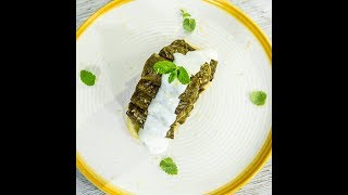 Rice and Vegetable Stuffed Vine Leaves