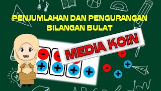 Penjumlahan dan Pengurangan Bilangan Bulat dengan Media Koin || Physical Manipulative for Math