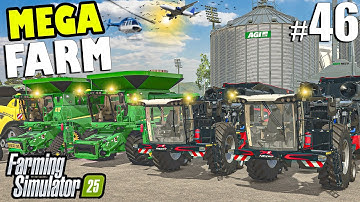 Starting THE BIGGEST Harvest OF THE YEAR - FULL MAP | MEGA FARM Challenge | Farming Simulator 25