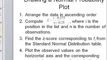 Excel 2010: Creating a Normal Probability Plot