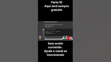 Python | Generator Expressions aula 10 #python #programação #programacao #dev #software