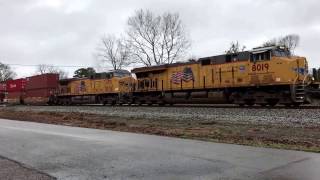 NS Intermodal Train 22G Northbound at Toomsuba, MS
