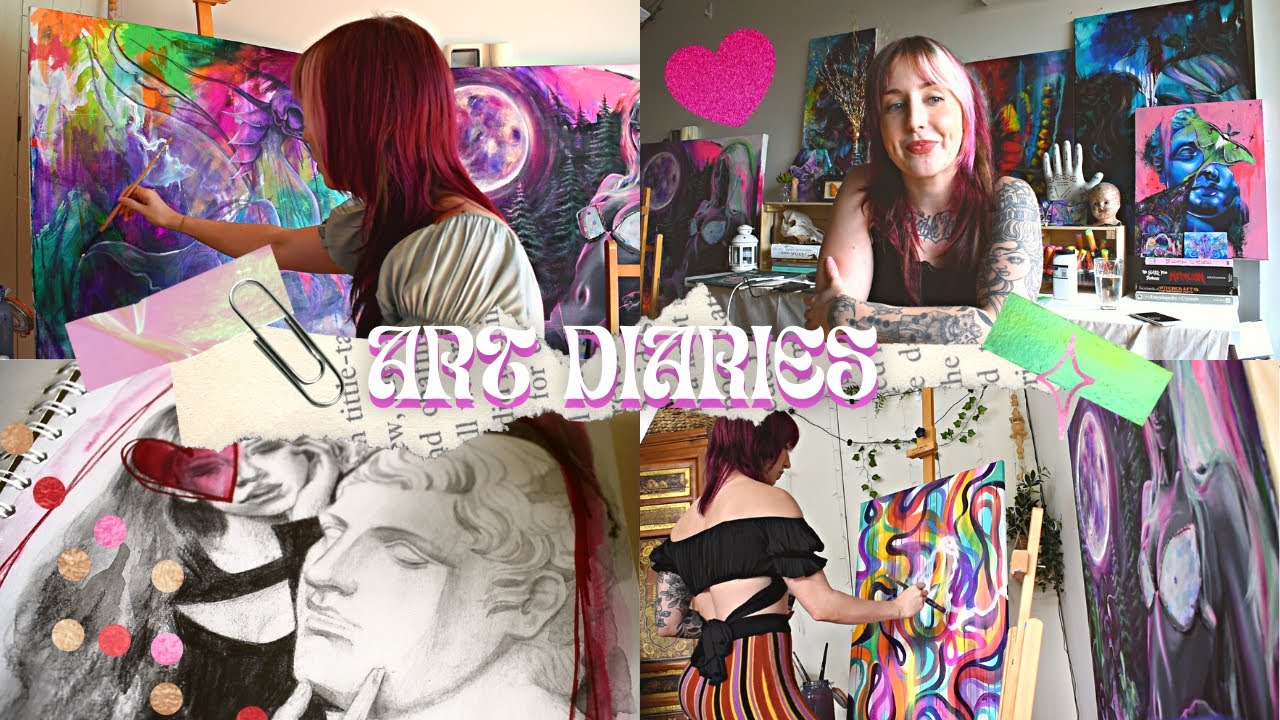 Art Vlog Starting new paintings and setting deadlines for myself (PAINT ...