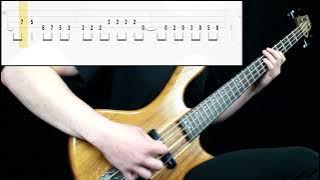 Metallica - Enter Sandman (Bass Cover) (Play Along Tabs In Video)