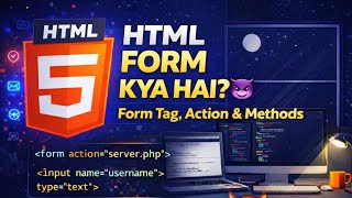 HTML Forms Tutorial in Hindi 🔥 | Form Tag, Action, Method Explained | Web Development Course
