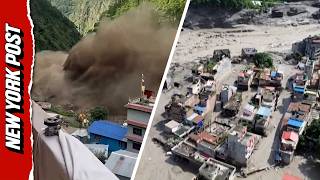 Gargantuan Cloud of Smoke And Debris Rushes Through Nepali Villages During Fatal Flash Flood New Yourk Post