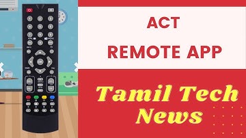 Act Remote App in Tamil || Remote Control For Act