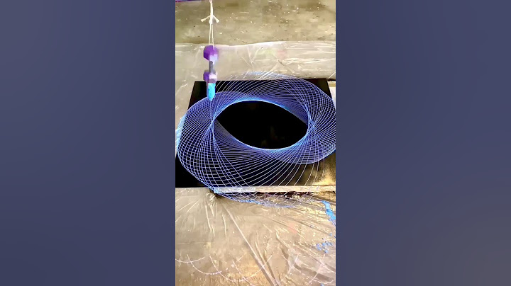 Blue pendulum painting high speed