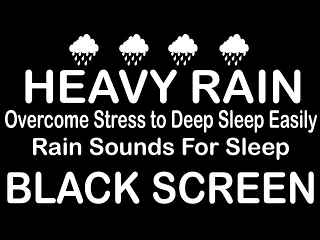 Sleep Hypnosis to Beat Insomnia with Terrible Rainstorm Sound｜Relaxation   Relief Stress class=