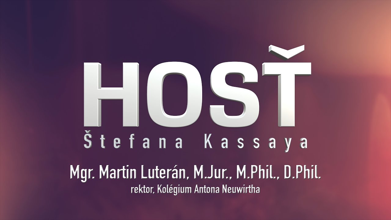 Hosť profesora Štefana Kassaya: Mgr. Martin Luterán, M.Jur., M.Phil., D.Phil.